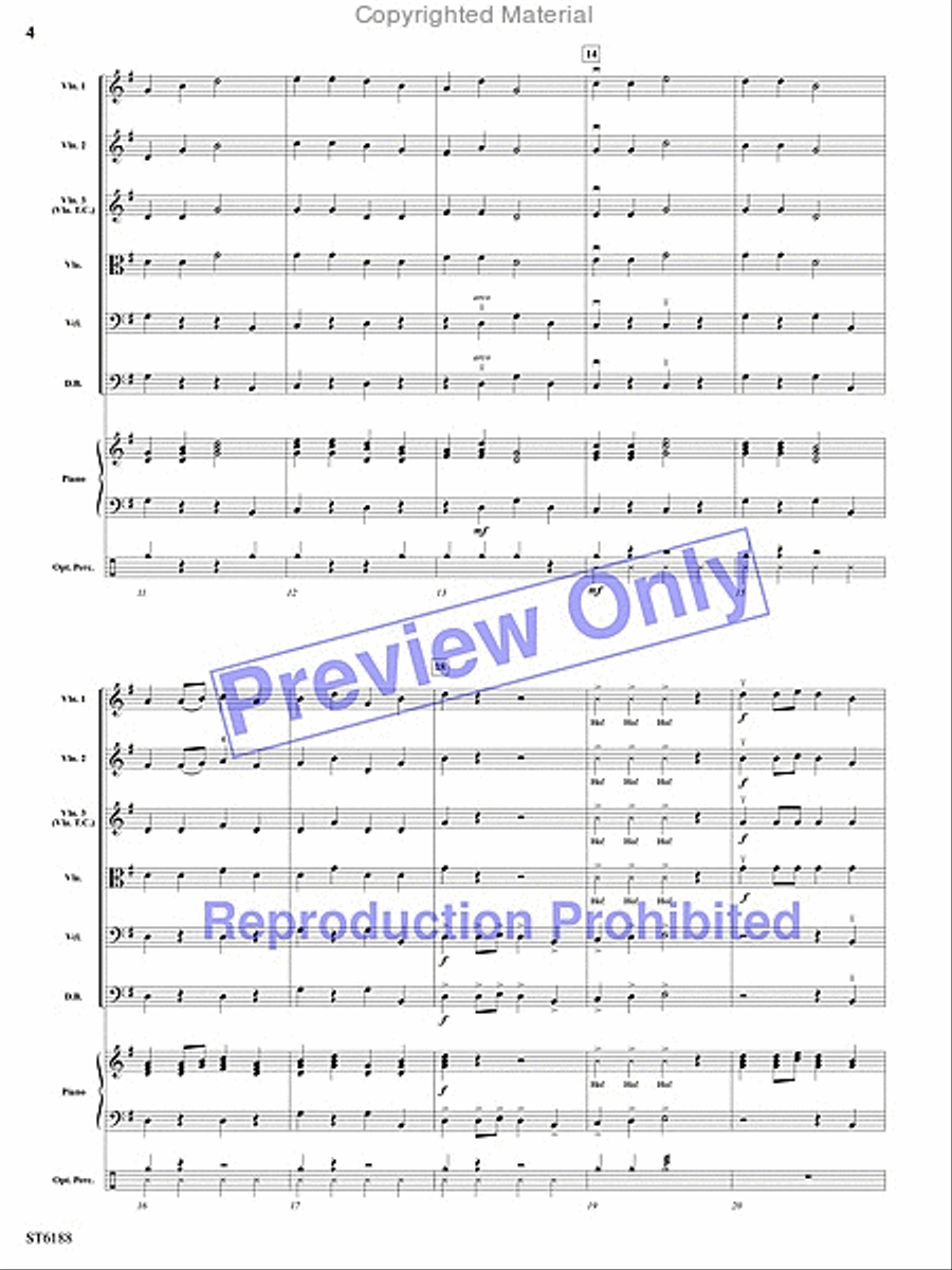 Holiday on the Housetop Holiday on the Housetop String Orchestra scores gallery preview page 3