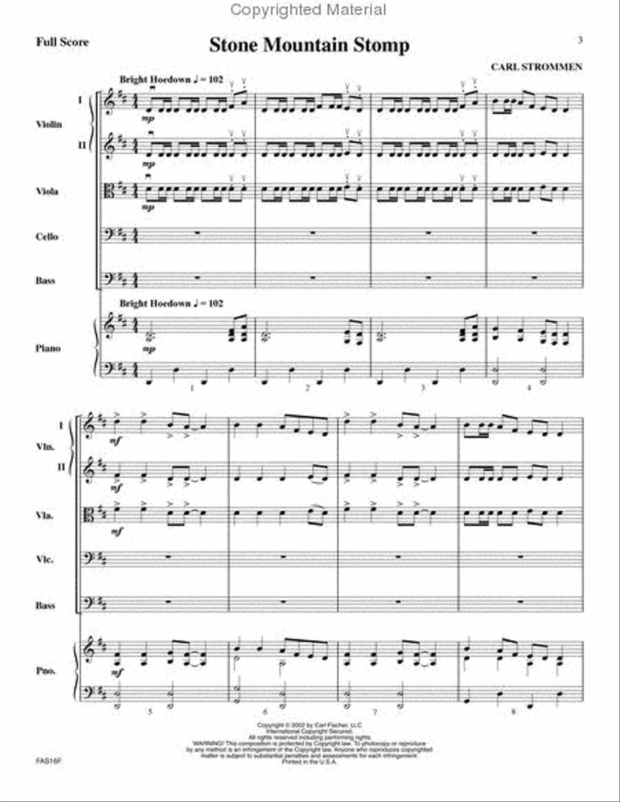 Stone Mountain Stomp String Orchestra scores gallery preview page 2