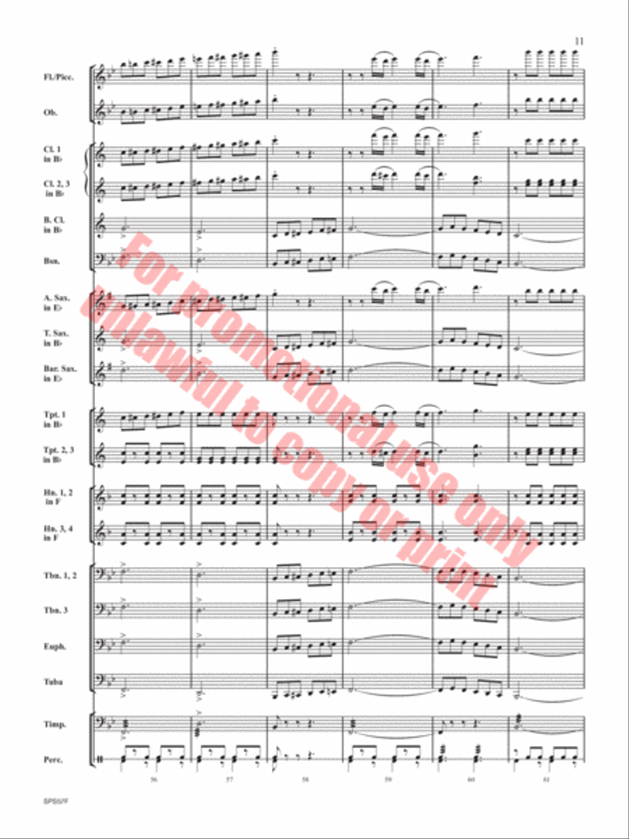 Them Basses Concert Band scores gallery preview page 12