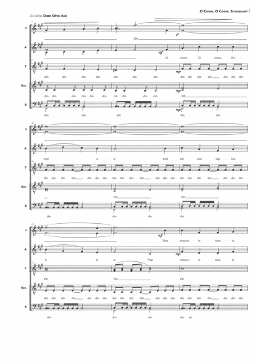 O Come, O Come, Emmanuel (SSAATTBBBB divisi, a cappella) Divisi scores gallery preview page 2