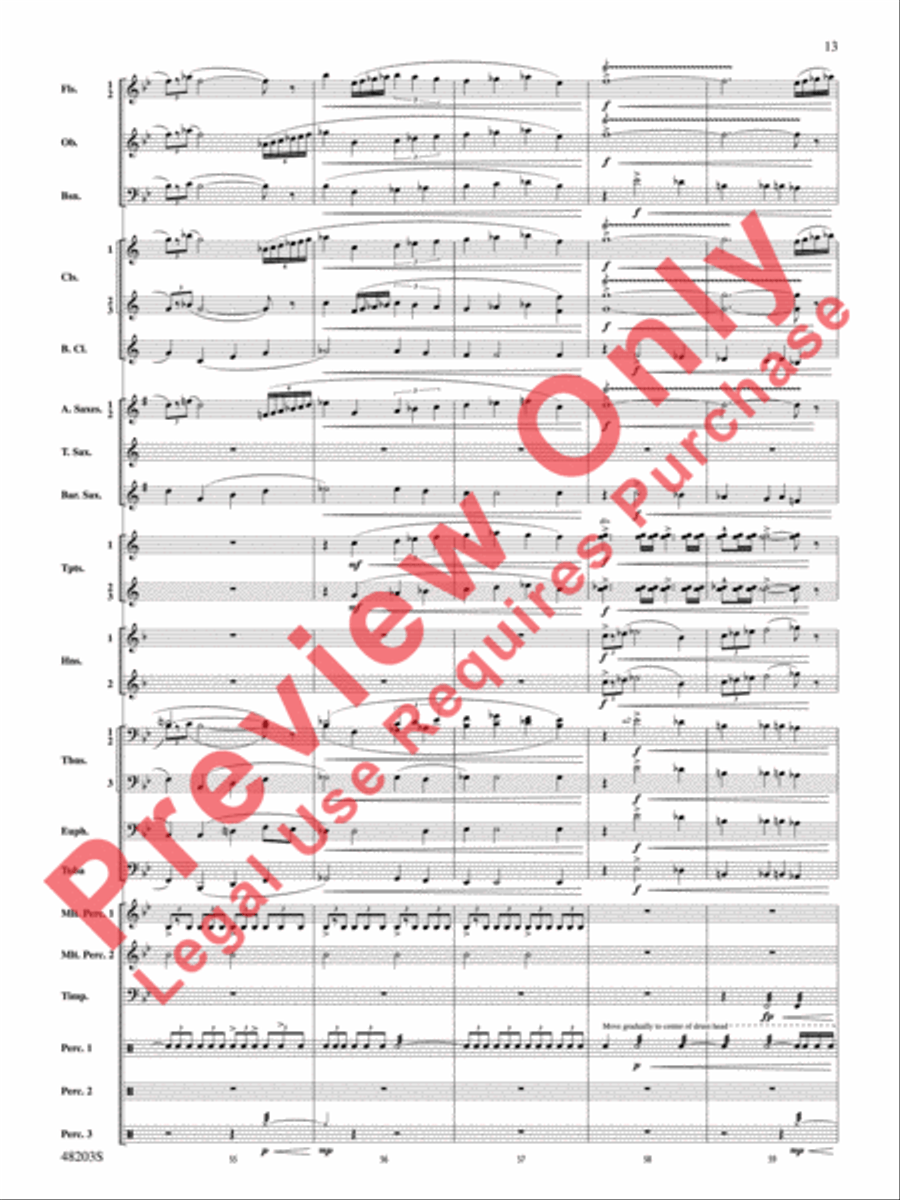 The Summoning The Summoning Concert Band scores gallery preview page 14