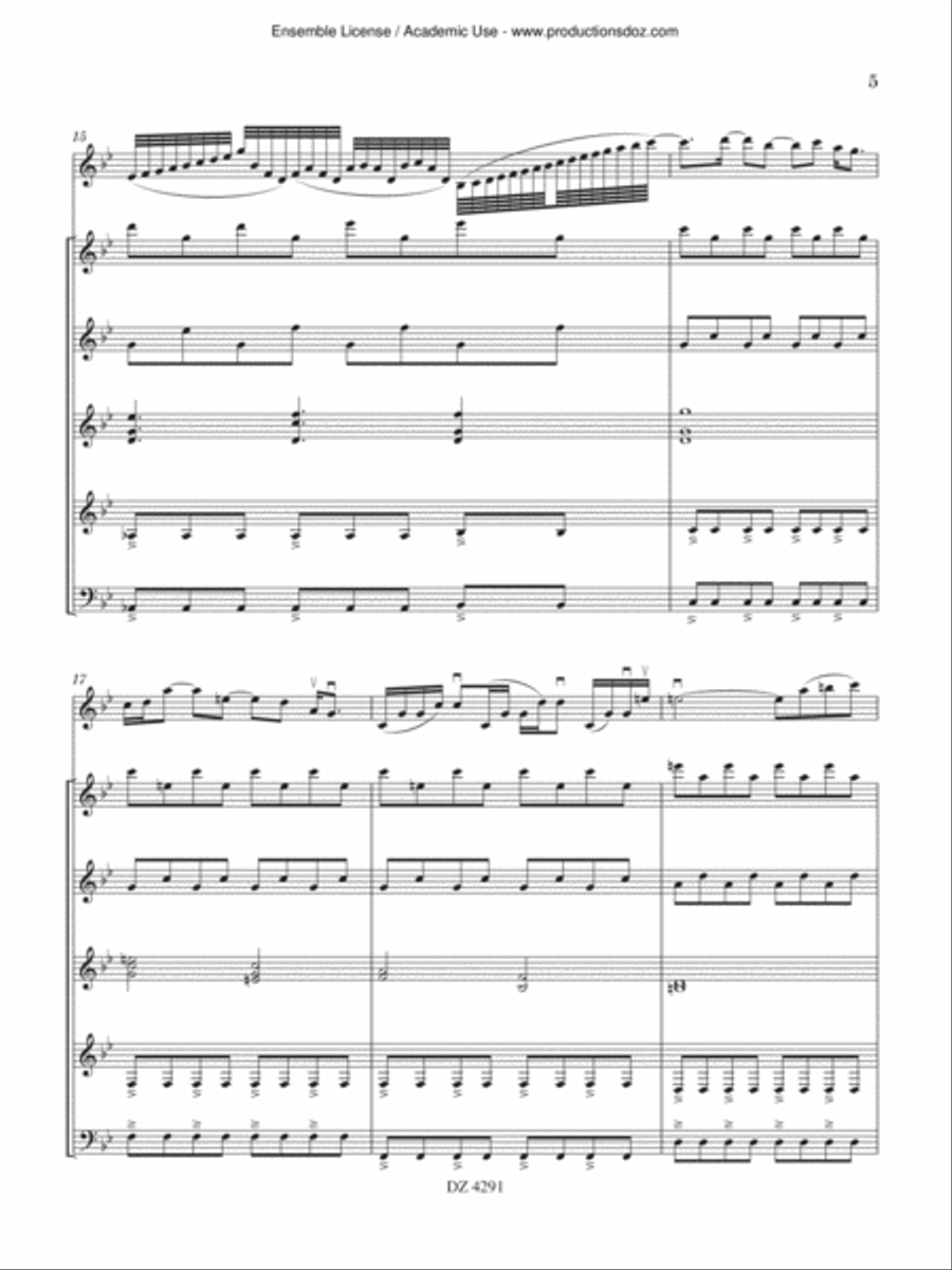 Blackwood Blackwood Guitar Ensemble scores gallery preview page 5