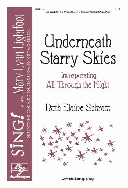 Underneath Starry Skies (Incorporating All Through the Night) - SAB