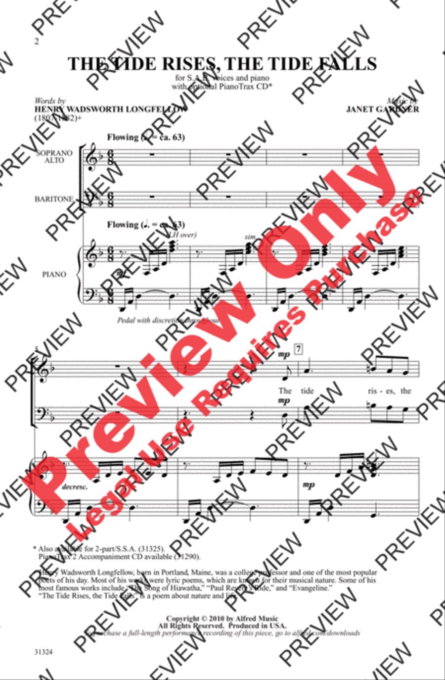The Tide Rises, the Tide Falls 3-Part scores gallery preview page 2