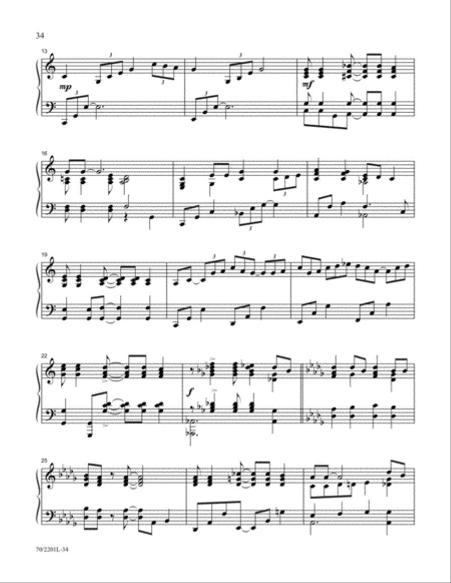 Mark Hayes Christmas Miniatures Piano Solo scores gallery preview page 21