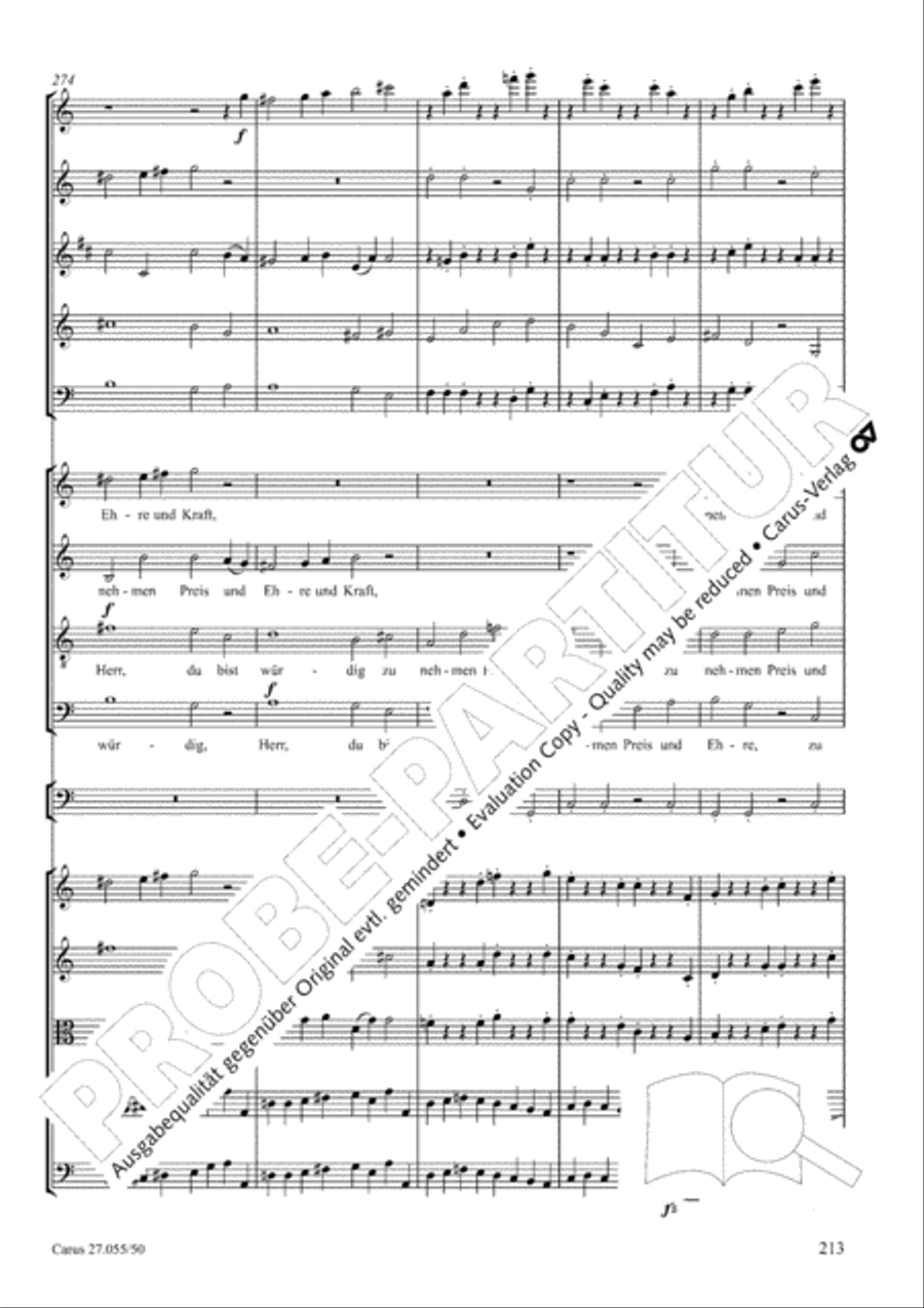 Ein Deutsches Requiem (German Requiem) 4-Part scores gallery preview page 220