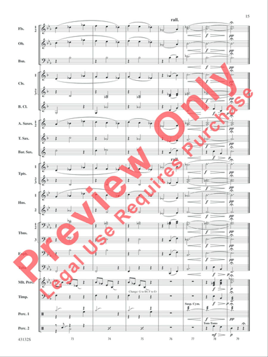 Festival Dance Concert Band scores gallery preview page 15