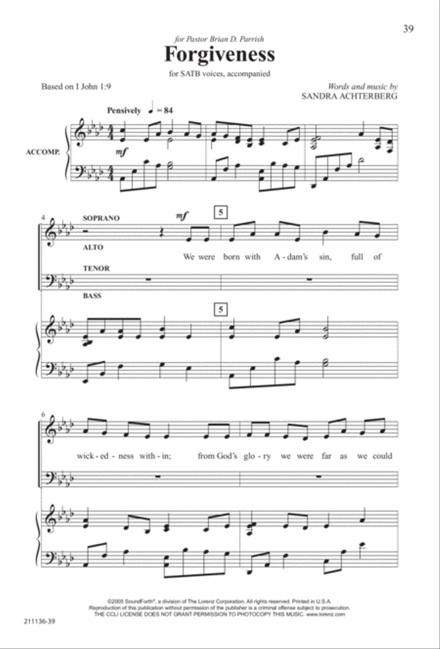 Marching to Zion Marching to Zion 4-Part scores gallery preview page 45