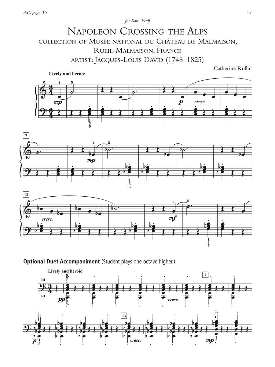 Napoleon Crossing the Alps - Piano Solo (with Optional Duet Accompaniments)
