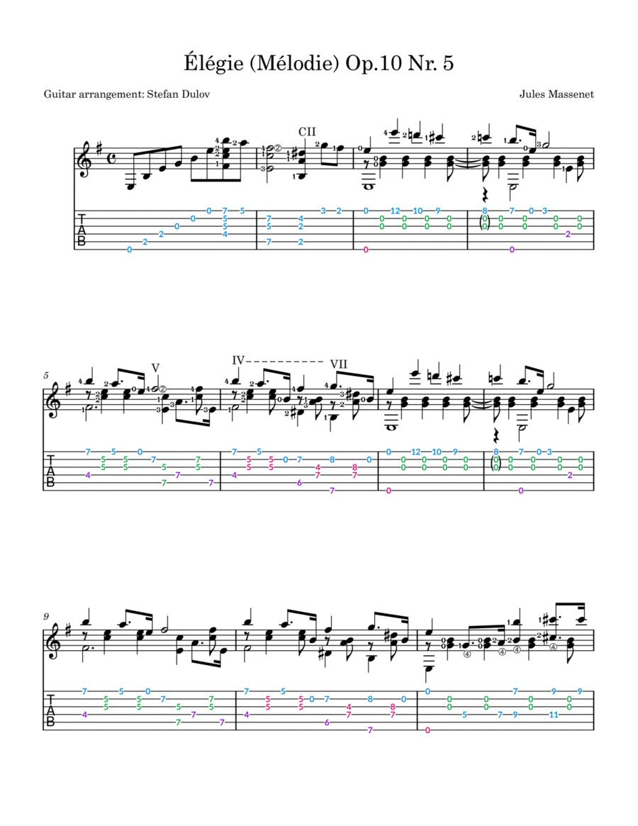 Élégie (Mélodie) Op.10 Nr. 5 image number null