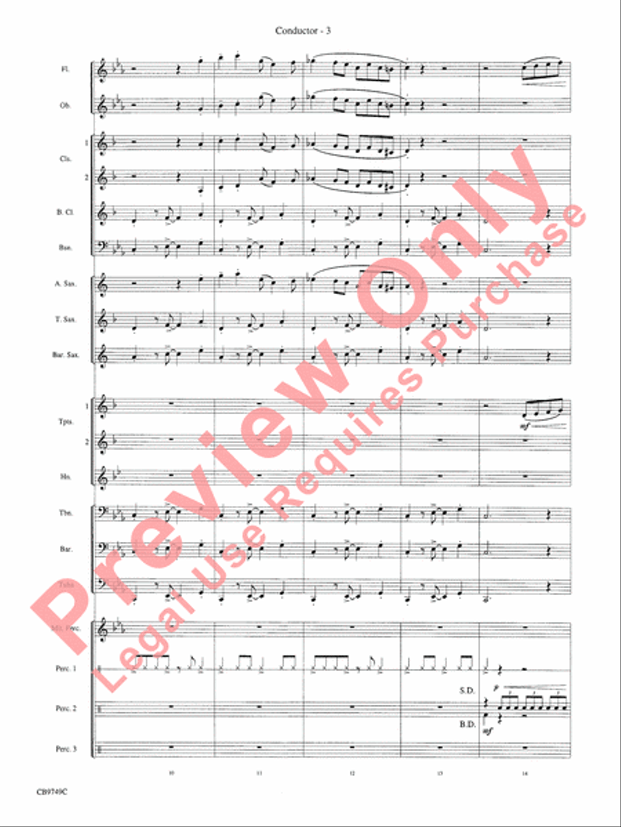 Sing, Sing, Sing Concert Band scores gallery preview page 5