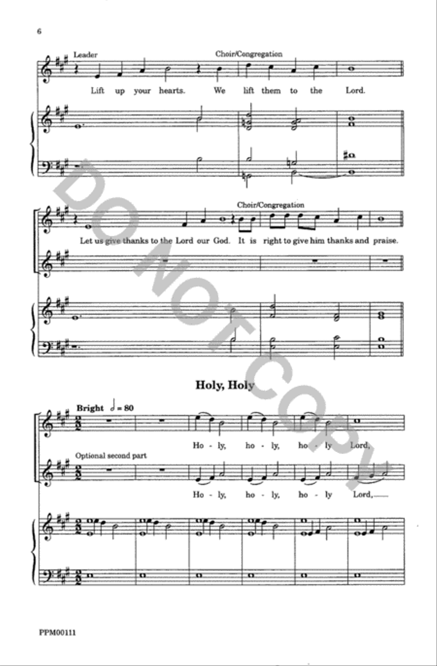 Communion Service Communion Service Unison Choir scores gallery preview page 7
