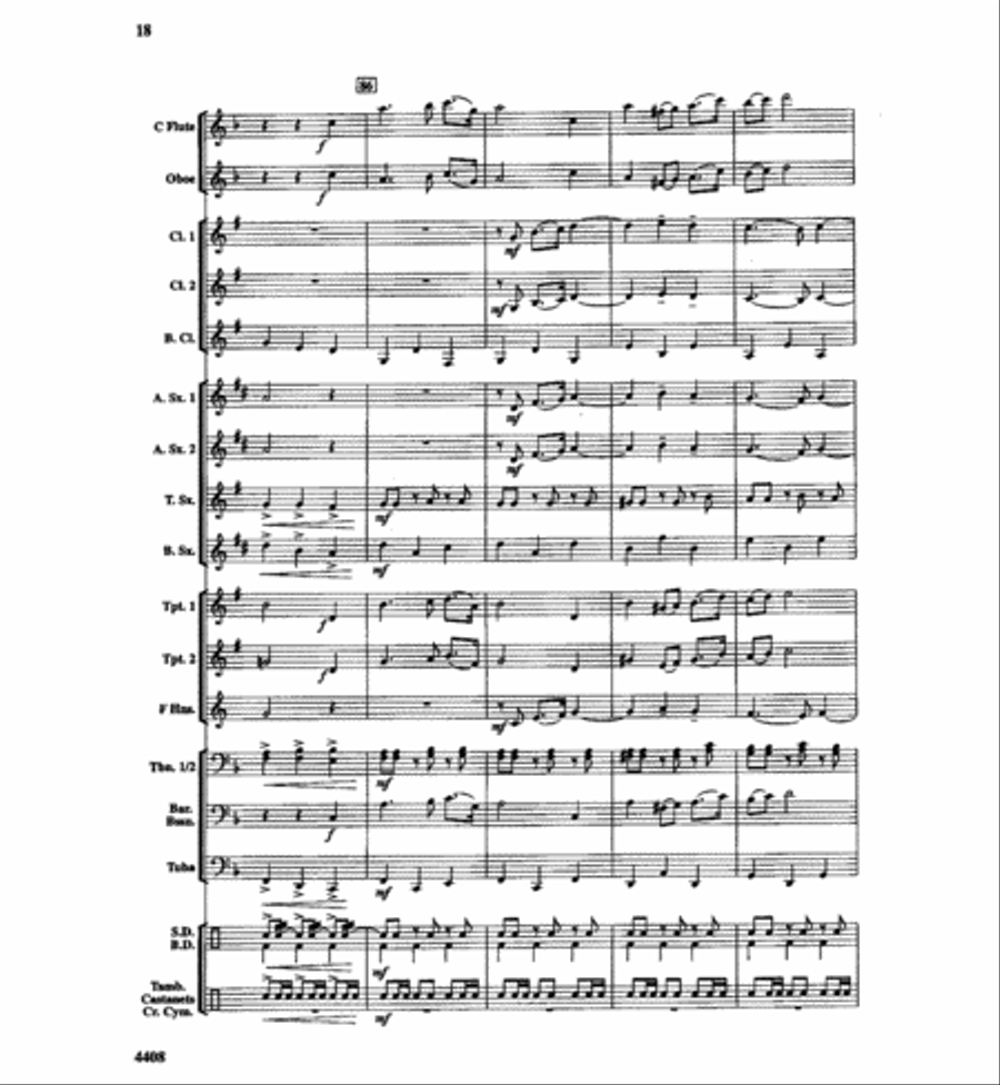 Escapada Concert Band scores gallery preview page 19