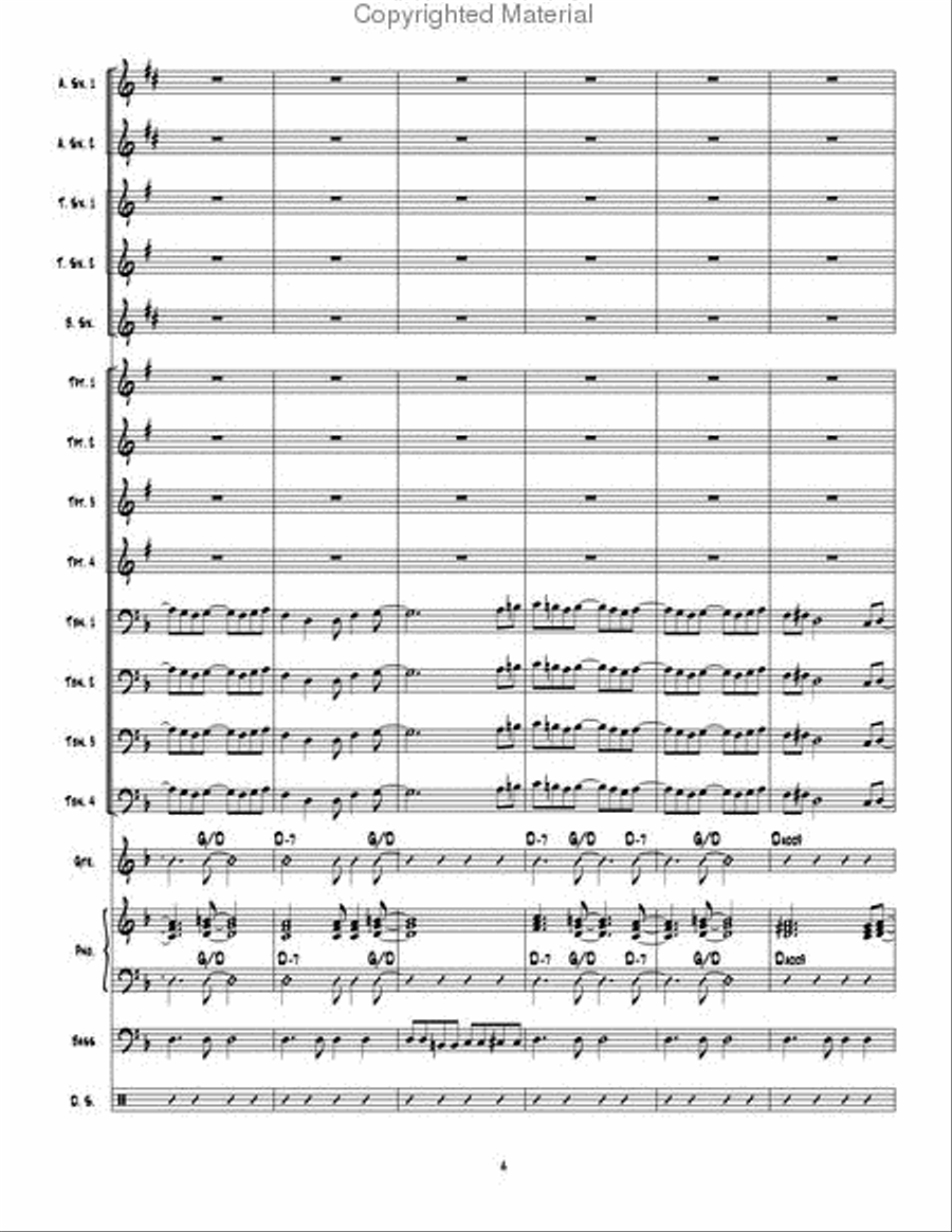 Table Time Jazz Ensemble scores gallery preview page 5