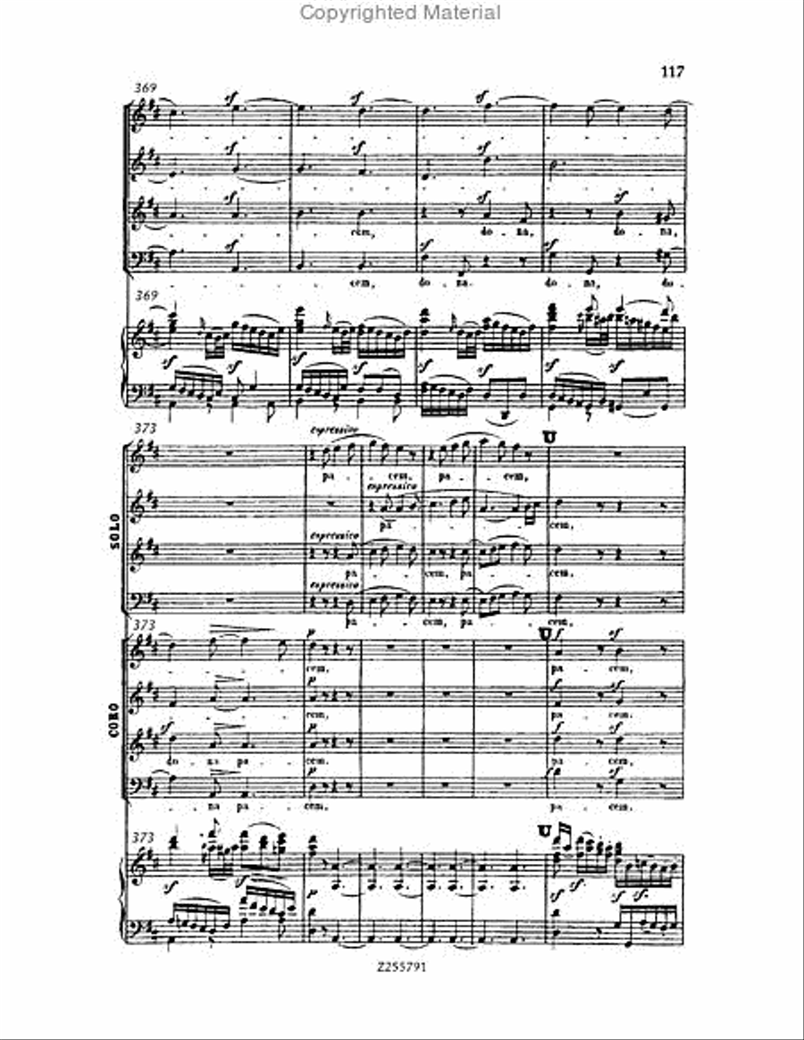 Missa Solemnis, Op.123 Choir scores gallery preview page 117