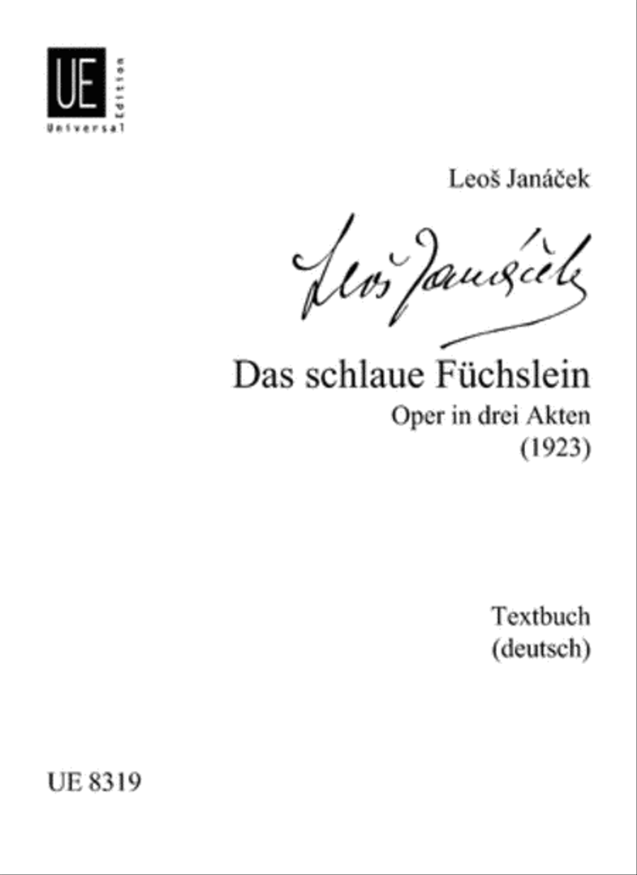 Cunning Little Vixen, Libretto