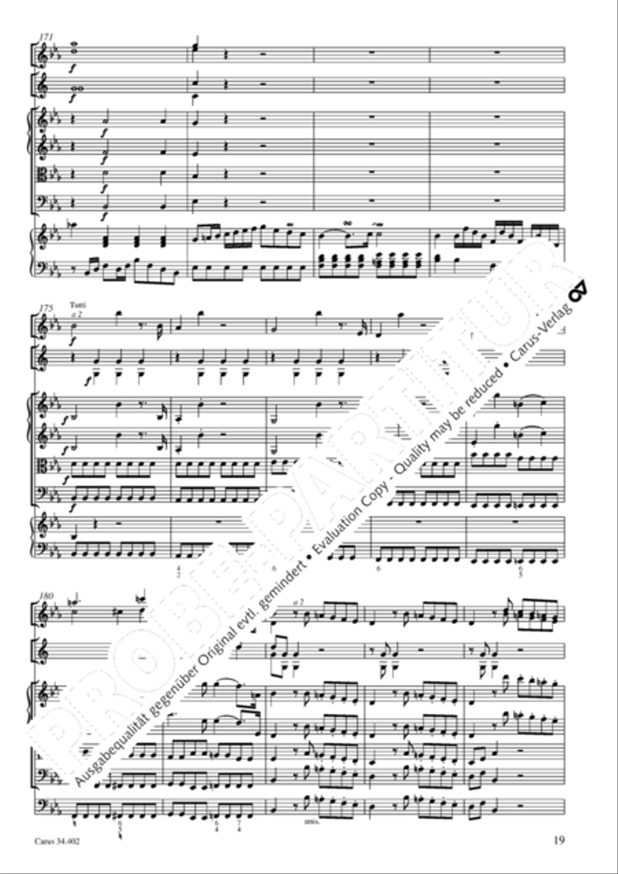 Concerto grosso for cembalo or piano Horn scores gallery preview page 20