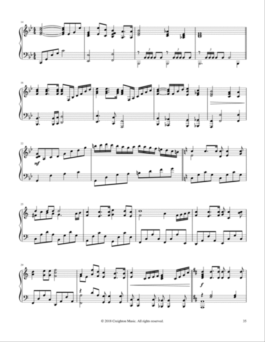 Jesus Is Coming Again Piano Solo scores gallery preview page 2