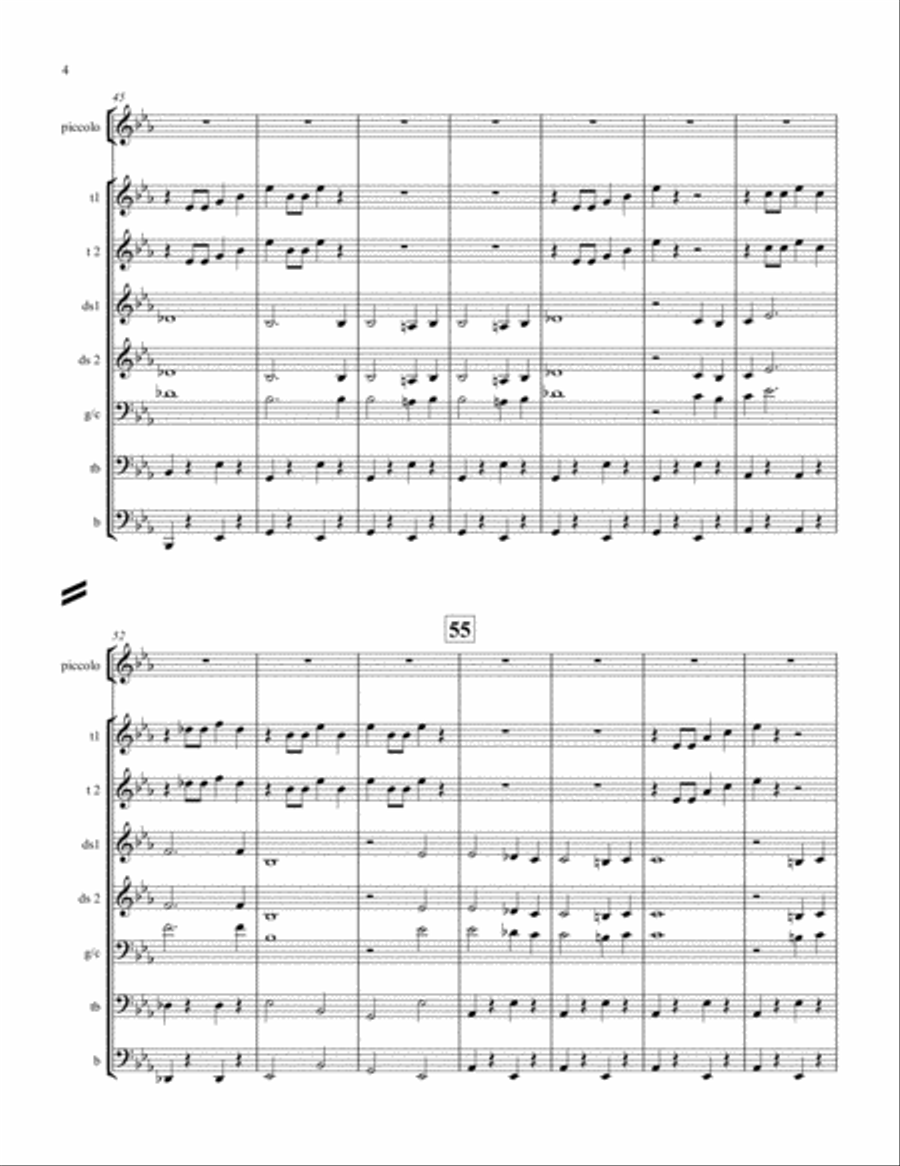 Stars and Stripes Forever for Steel Band and optional piccolo(s) Steel Drum Band scores gallery preview page 4