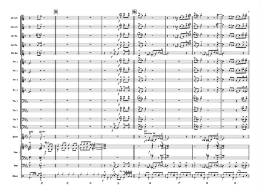 The Twelve Days of Christmas Jazz Ensemble scores gallery preview page 6