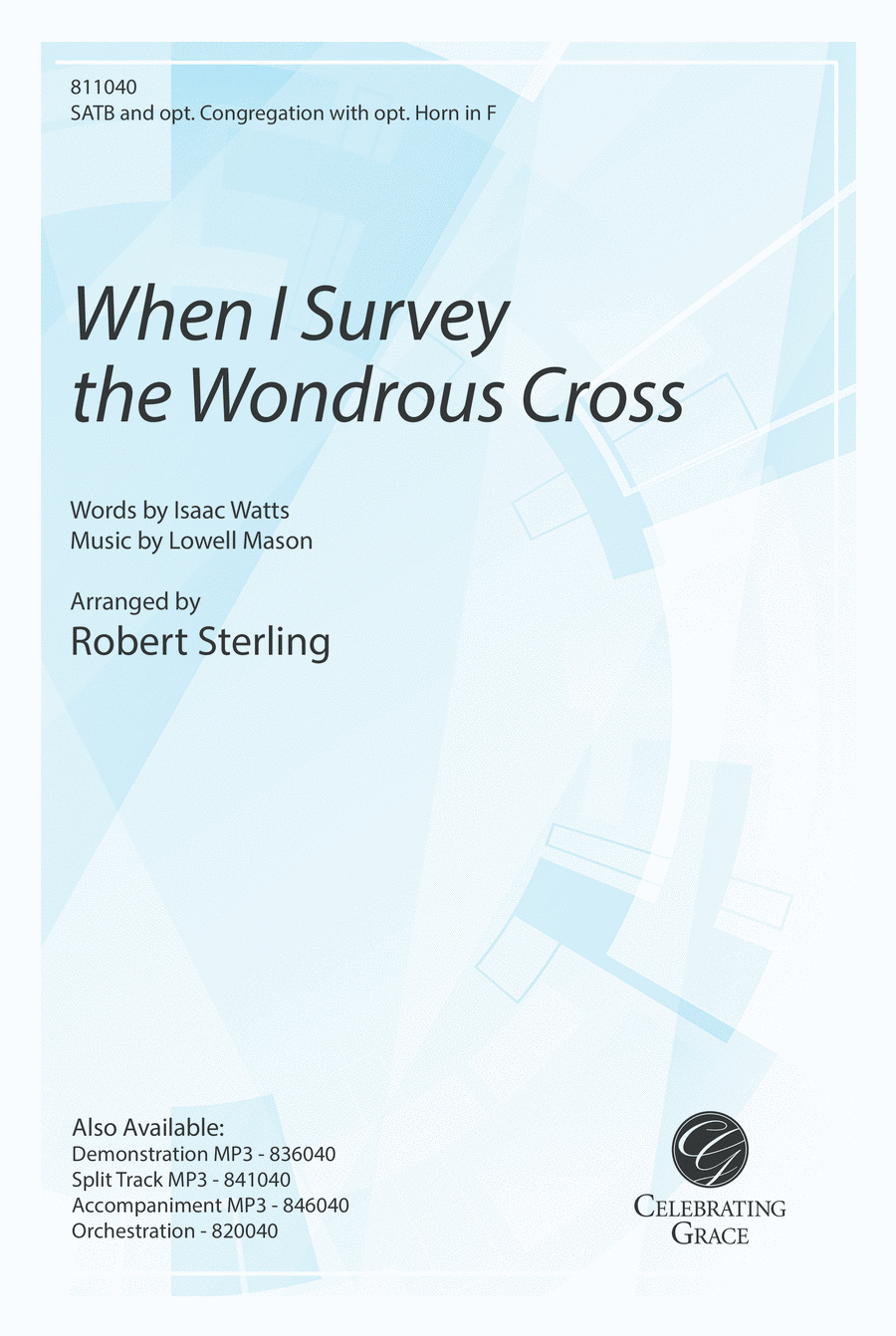 When I Survey the Wondrous Cross 4-Part scores gallery preview page 1