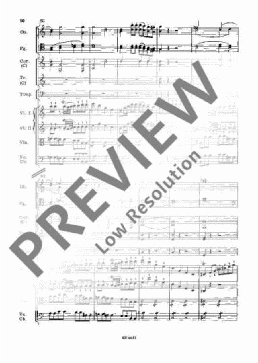 Symphony No. 34 C major Orchestra scores gallery preview page 21