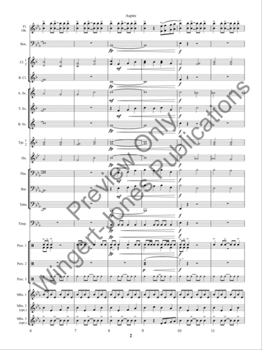 Aspire Concert Band scores gallery preview page 6