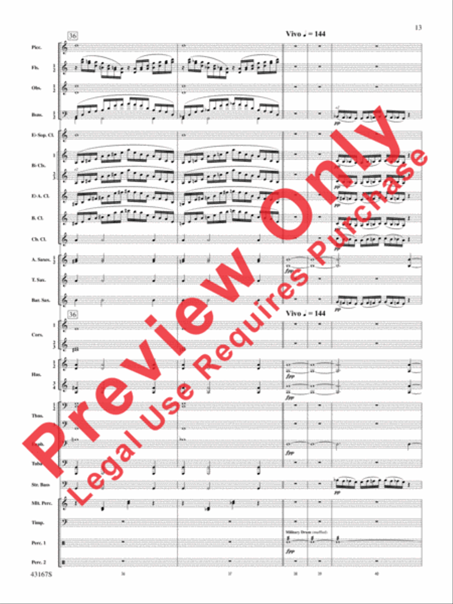 Down to the Sea in Ships (from the NBC TV Film Project 20) Concert Band scores gallery preview page 14