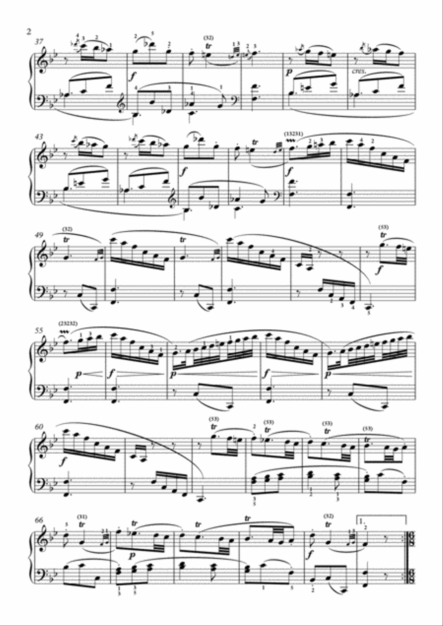Scarlatti-Sonata in B-Major L.398 K.273(piano) Piano Solo scores gallery preview page 3