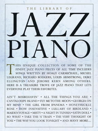 Book cover for The Library of Jazz Piano