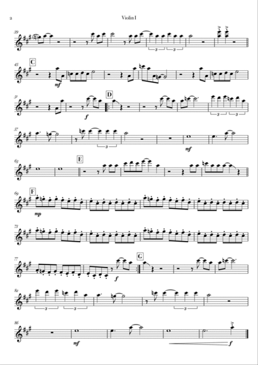 Thunderstruck String Quartet scores gallery preview page 2