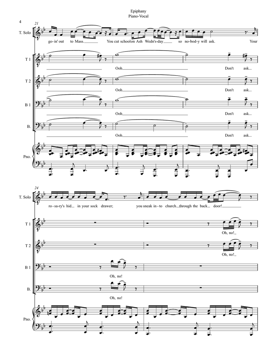 Epiphany TTBB scores gallery preview page 4
