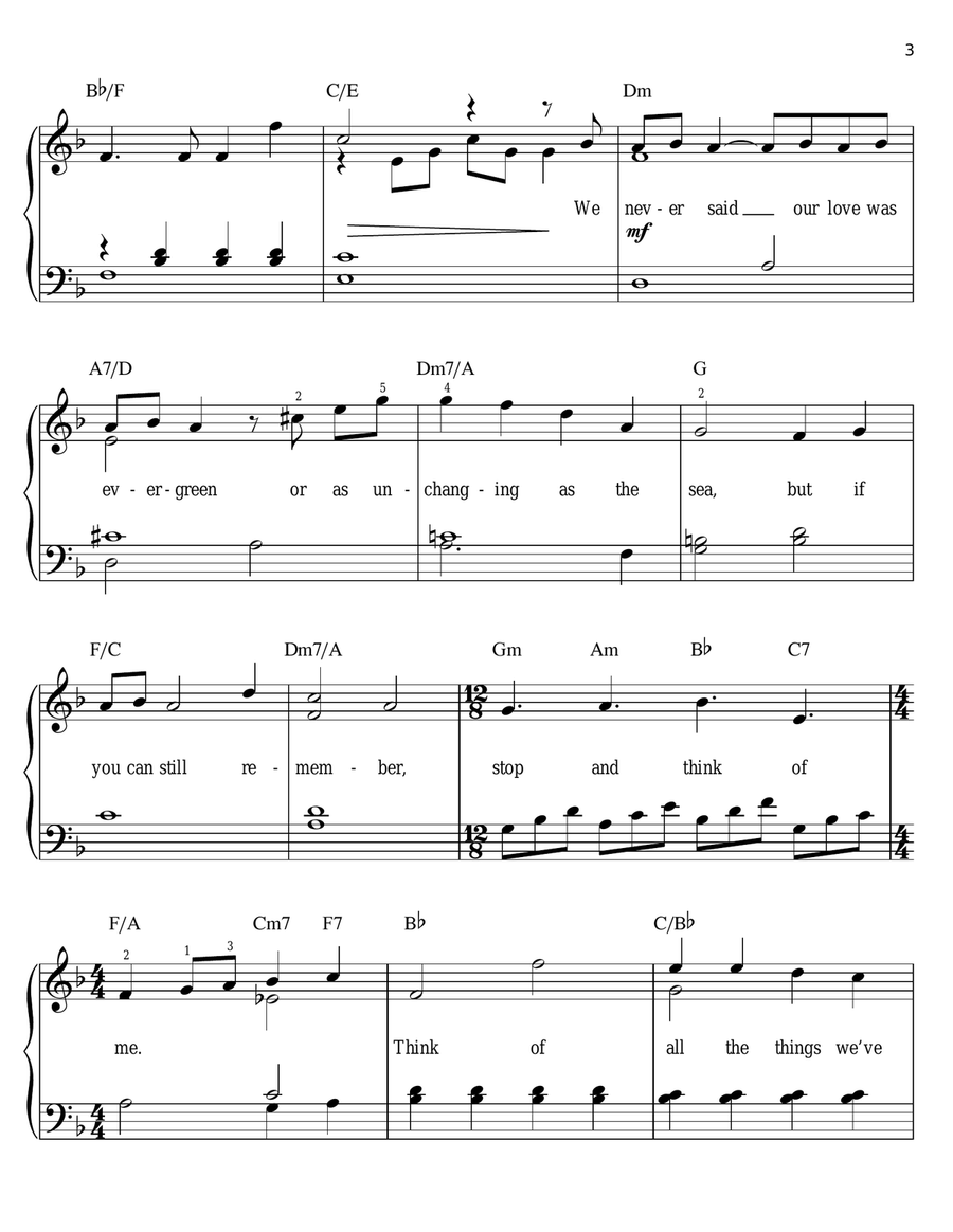 Think Of Me (from The Phantom Of The Opera) Voice scores gallery preview page 3