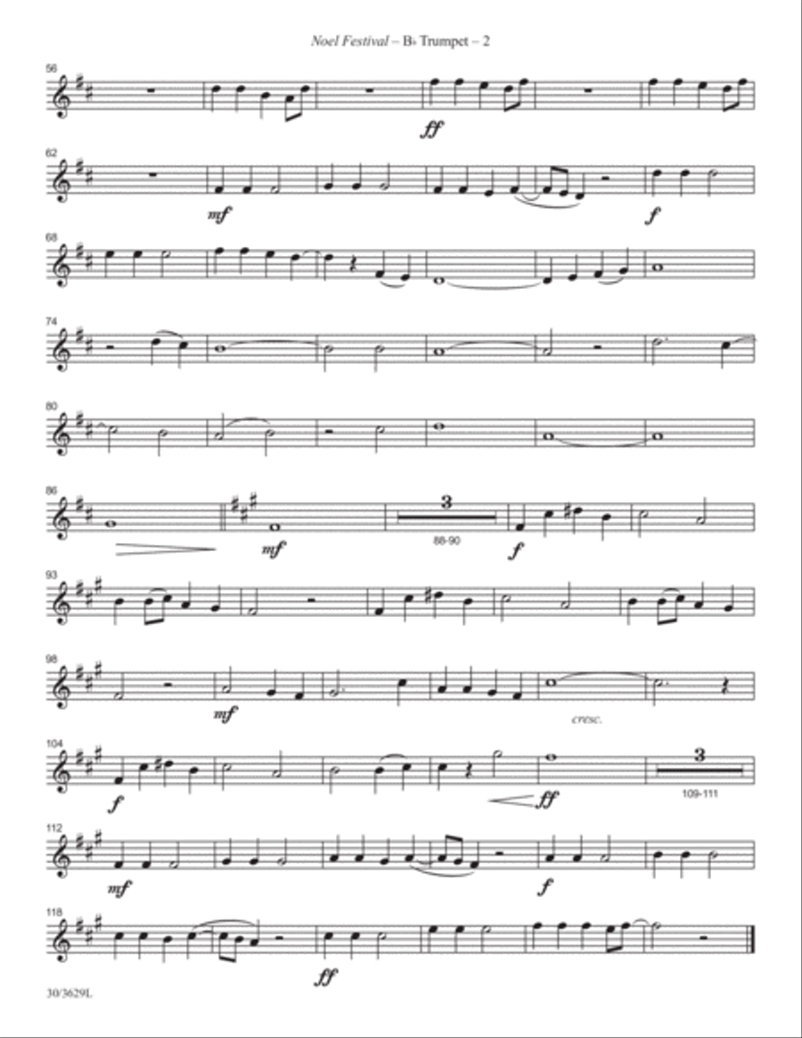 Trumpet Solos for Christmas Trumpet Solo scores gallery preview page 6