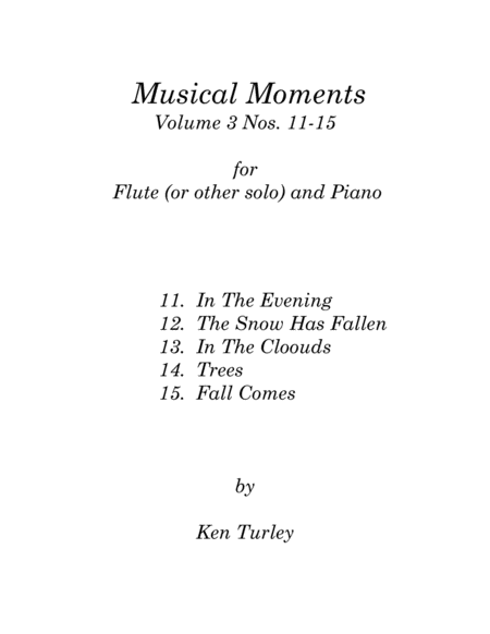 Musical Moments for Piano and Soloist Vol. 3 image number null