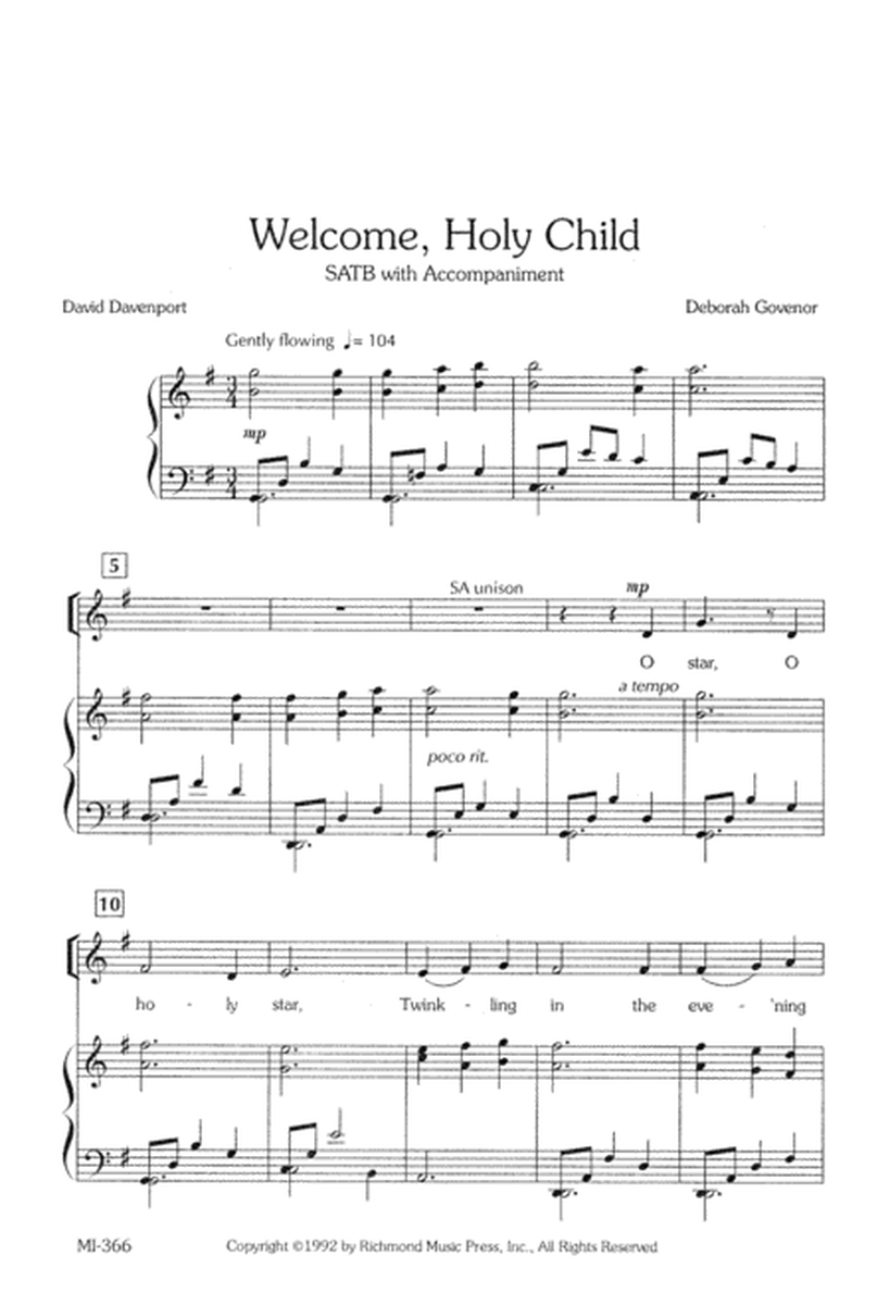 Welcome, Holy Child