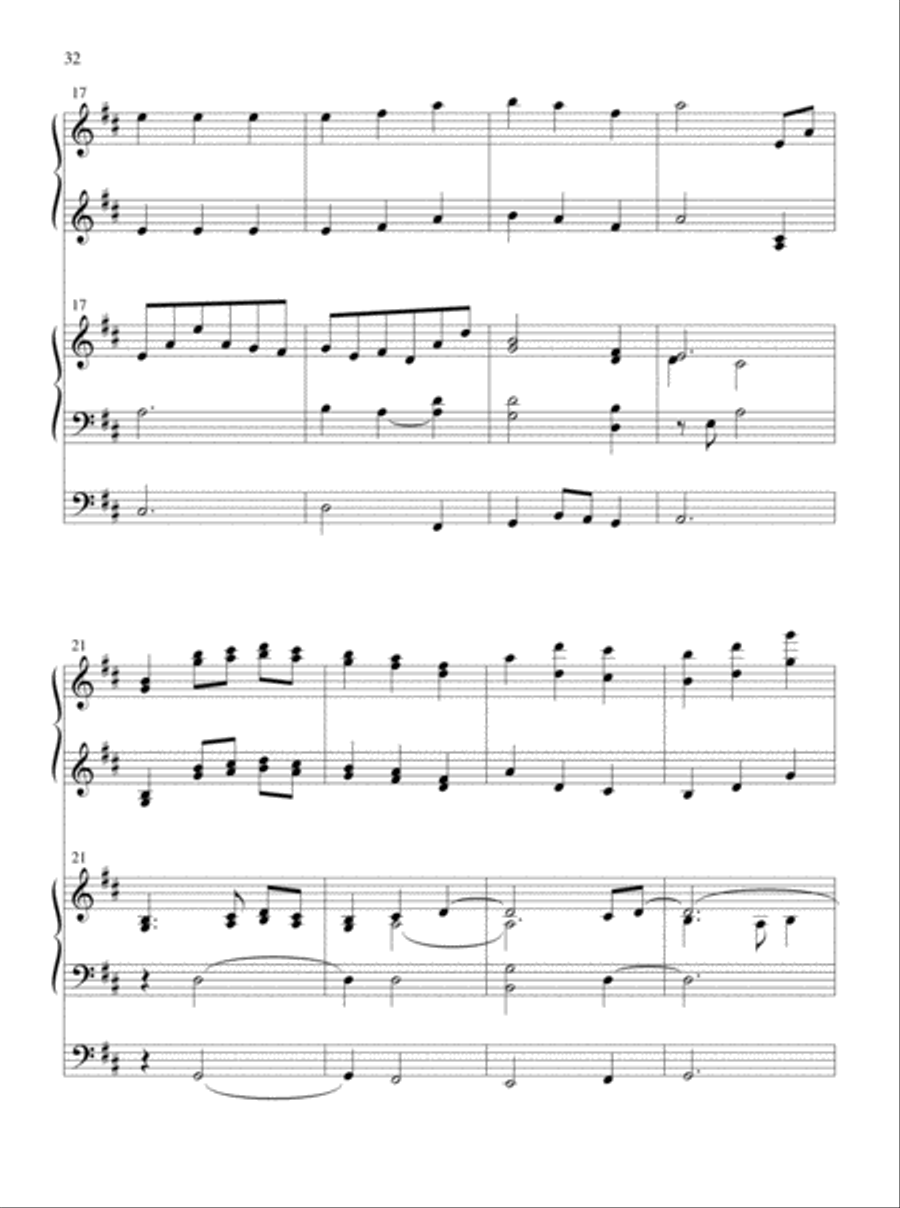 Glory and Honor, Praise and Adoration! Organ scores gallery preview page 17