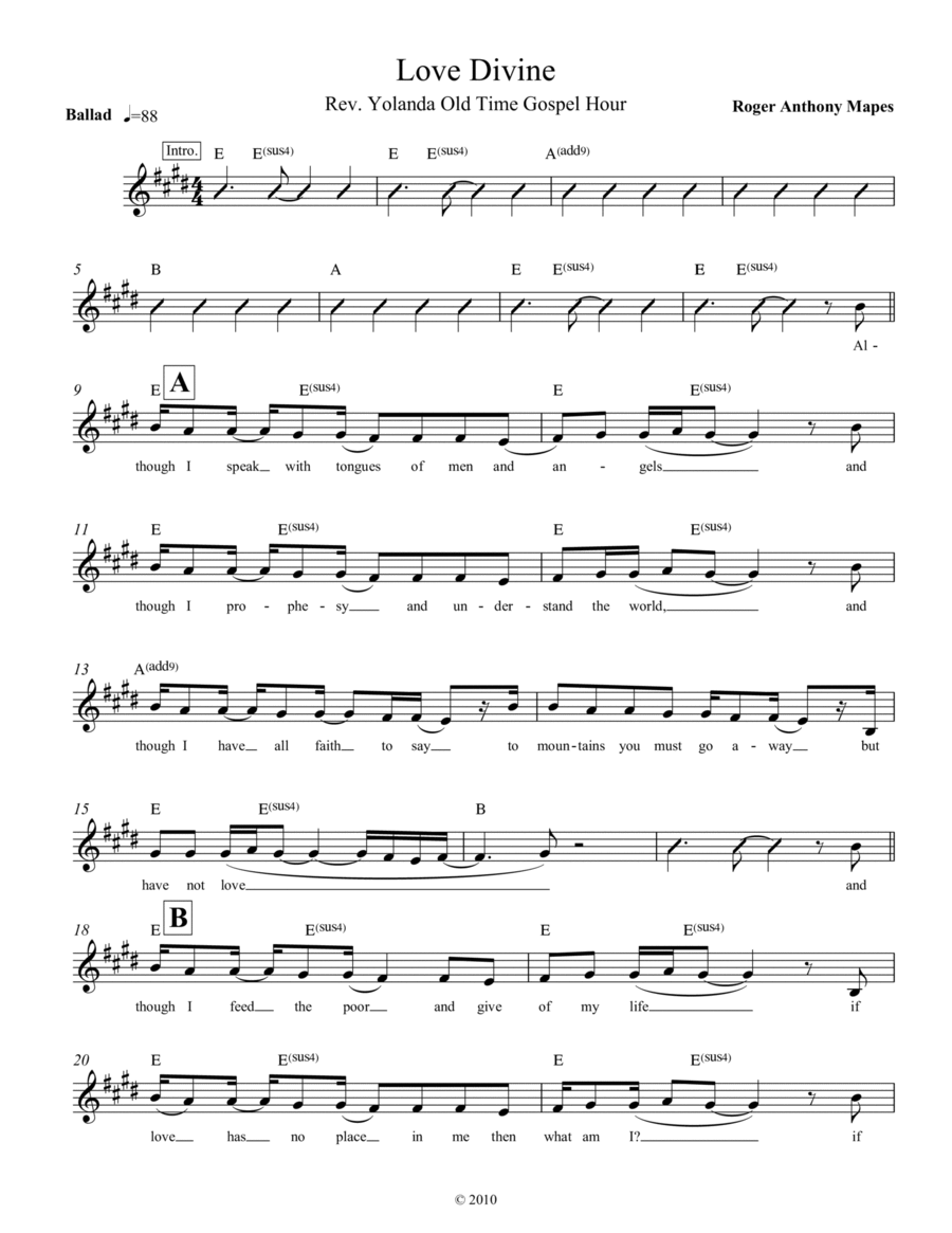 Love Divine Small Ensemble scores gallery preview page 1