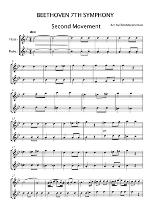 Beethoven 7th Symphony - Flute Duet
