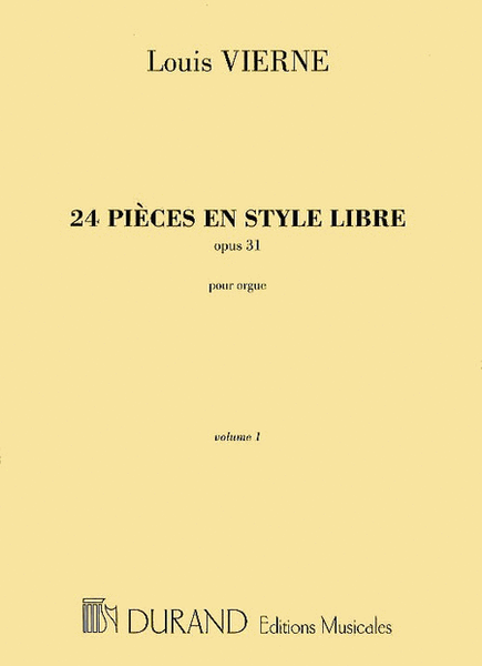 24 Pieces en Style Libre Opus 31 Vol.1