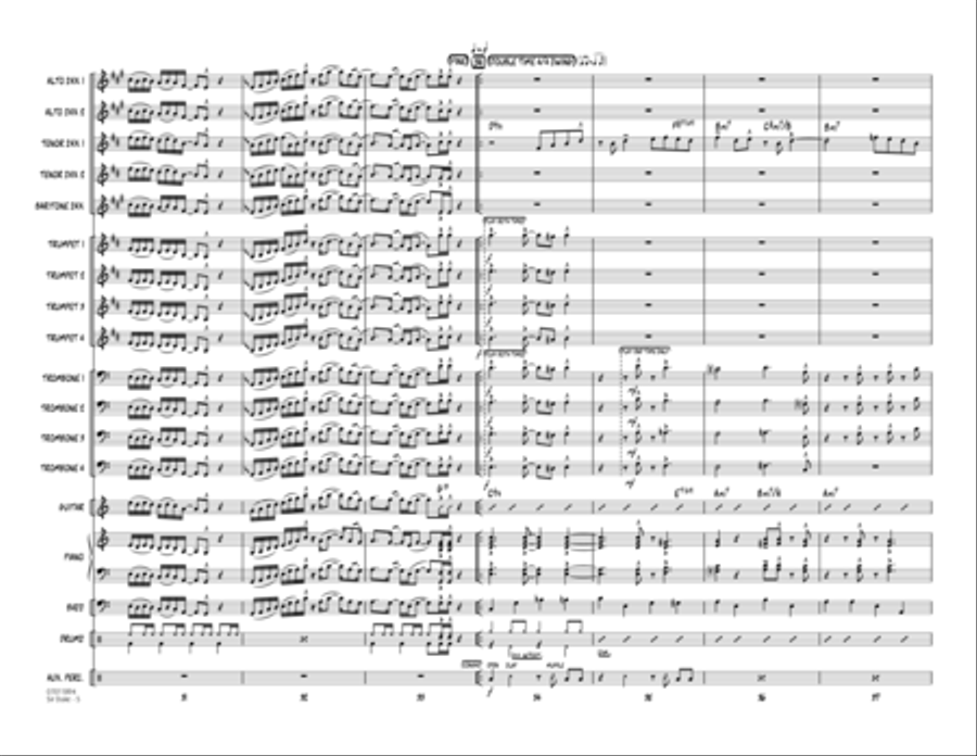 Sir Duke (arr. Michael Philip Mossman) - Conductor Score (Full Score) Jazz Ensemble scores gallery preview page 5