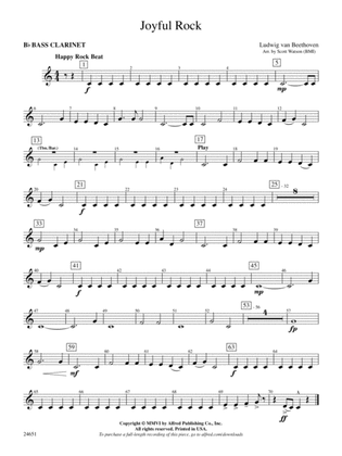 Joyful Rock: B-flat Bass Clarinet