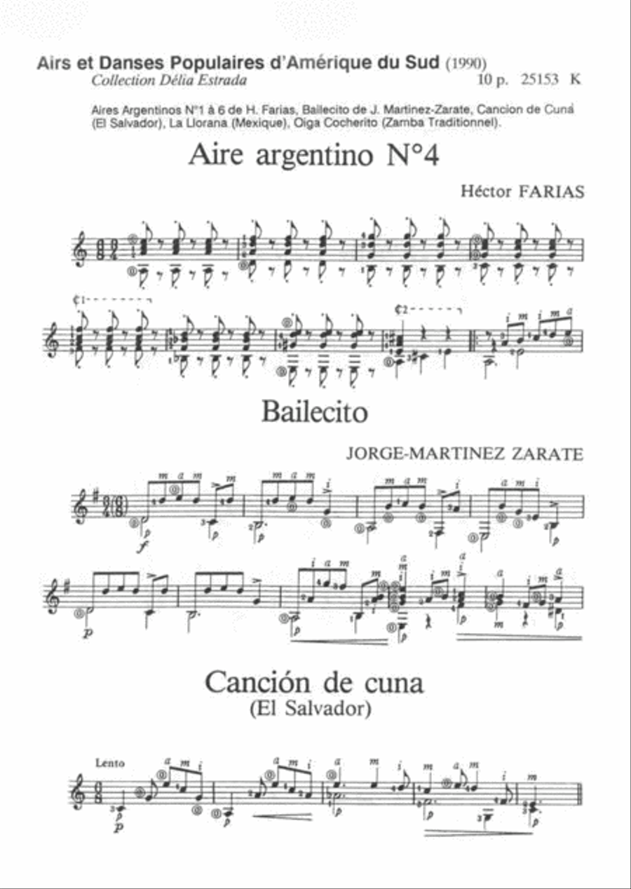Airs Et Danses Populaires D'Amerique Latine