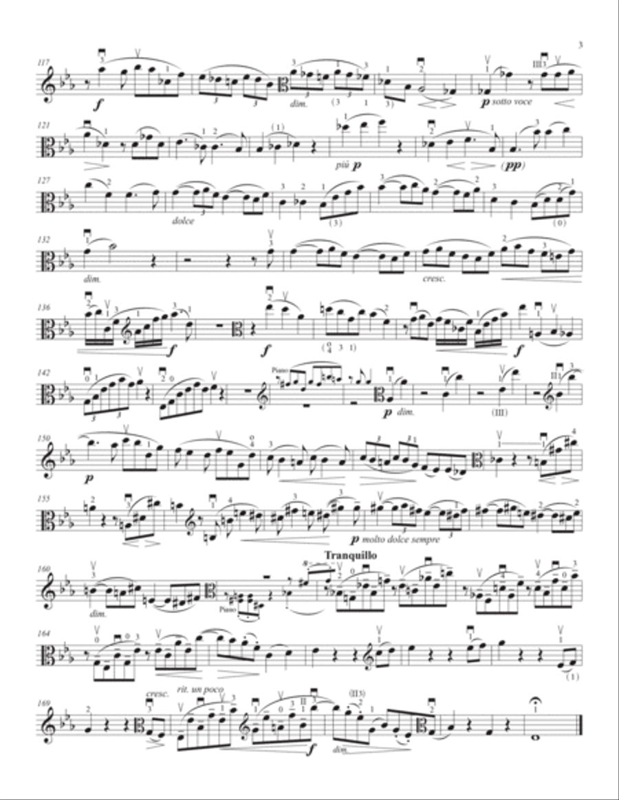 Brahms Viola Sonata, Op. 120 No. 2 (viola part plus research) Chamber Music scores gallery preview page 3