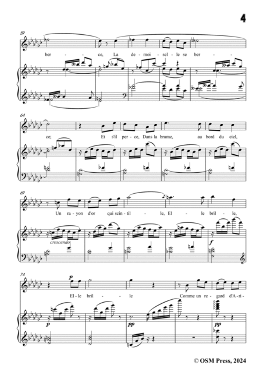 Paladilhe-La Libellule,in G flat Major Voice scores gallery preview page 5