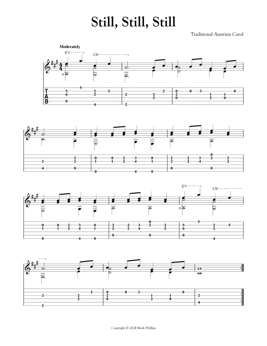 Still, Still, Still Guitar Tablature scores gallery preview page 1