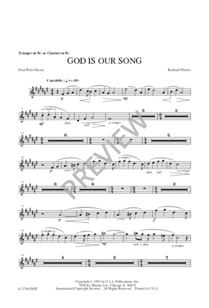 God Is Our Song - Instrument edition