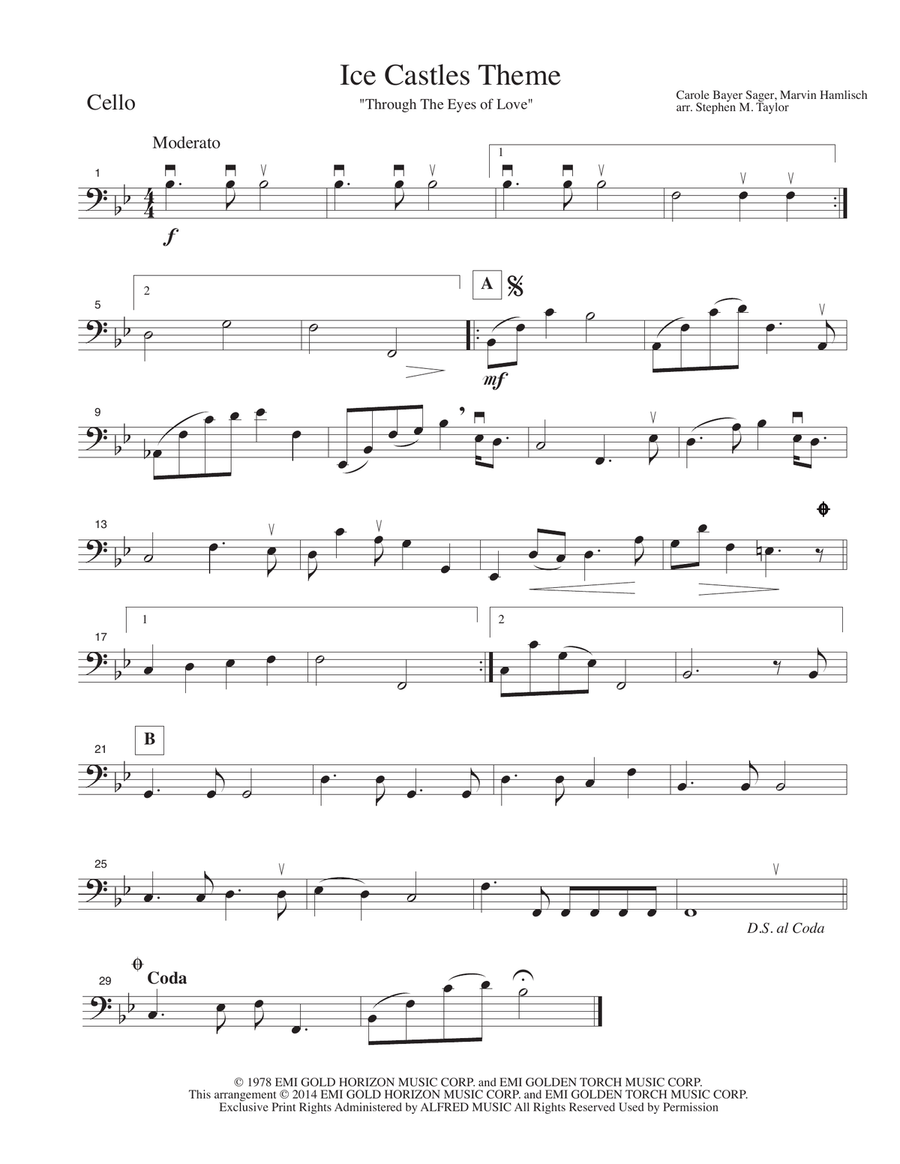 Theme From Ice Castles (through The Eyes Of Love) String Quartet scores gallery preview page 3