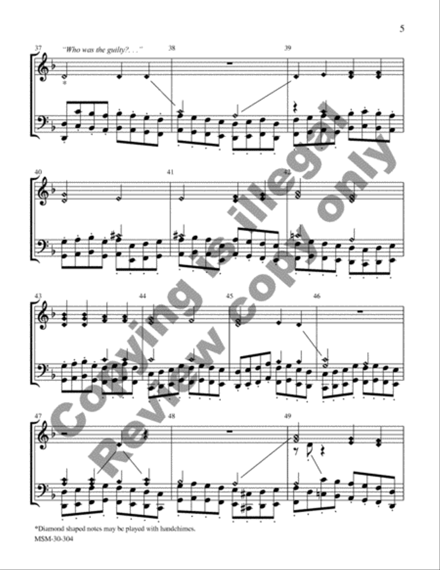 Ah, Holy Jesus Ah, Holy Jesus 5-Octaves scores gallery preview page 5
