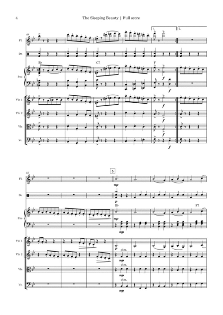 The Sleeping Beauty Chamber Music scores gallery preview page 4